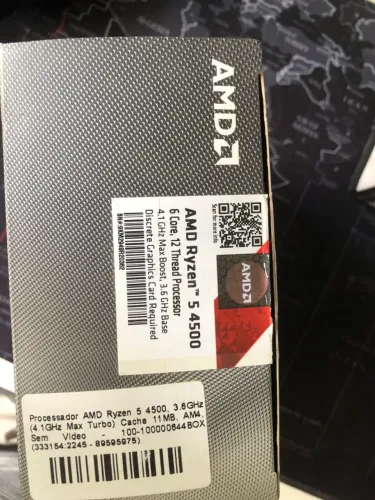 Kit AMD Ryzen 5 4500 + Air Cooler DarkFlash + Vendo kit em excelente e