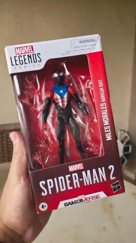 Boneco Miles Morales Boricua Marvel Legends Gverse 3 Action Figure Homem-Aranha
