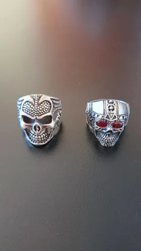 ANEL DE PRATA 950 CAVEIRA.