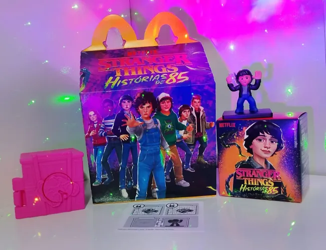 Kit Will Byers Stranger Things Histórias De 85 McDonald's - Mac lanche feliz novos.