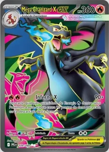 CHARIZARD + JOLTEON: MEGA CHARIZARD X EX 109/094 + JOLTEON 029/131 MASTER BALL