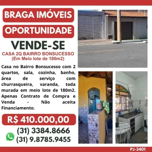 Casa 2q (Bairro Bonsucesso)