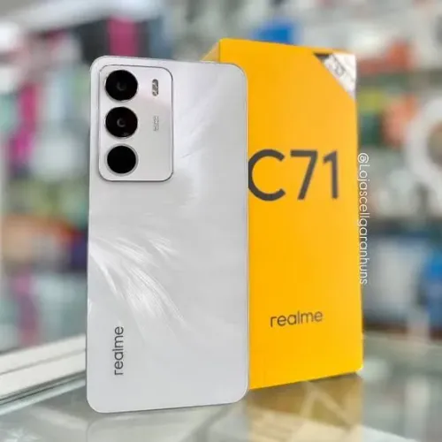 Realme C71 128GB 4GB RAM Branco - Lacrado na Caixa - Bateria 6300mAh / 120Hz