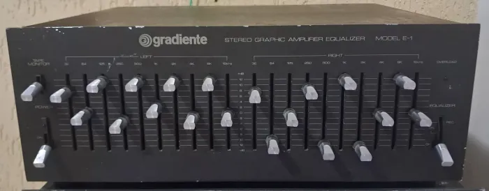 Equalizador gradiente e1( funcionando certinho/só com marcas de uso)