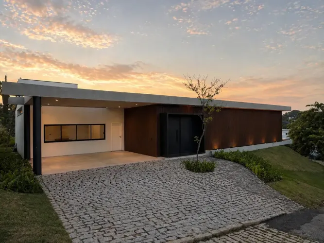 Casa de condomínio para venda tem 271 metros quadrados com 4 quartos
