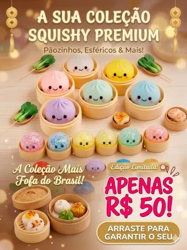 Squishy Pãozinho Kawaii Antiestresse Sensorial Macio Fidget Toy Premium