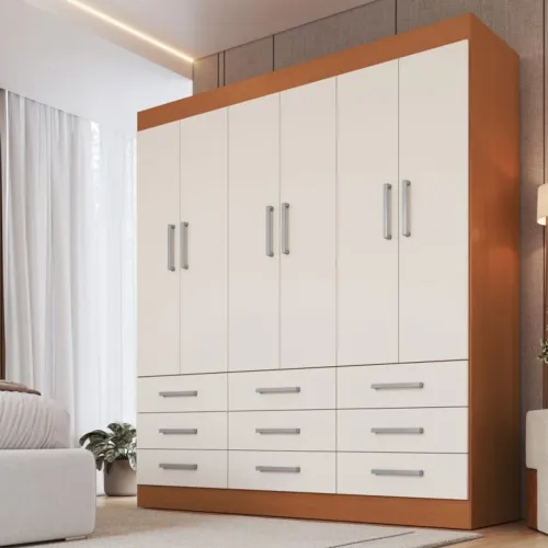 Guarda-Roupa 6 Portas Milão 1,50 m tt444m