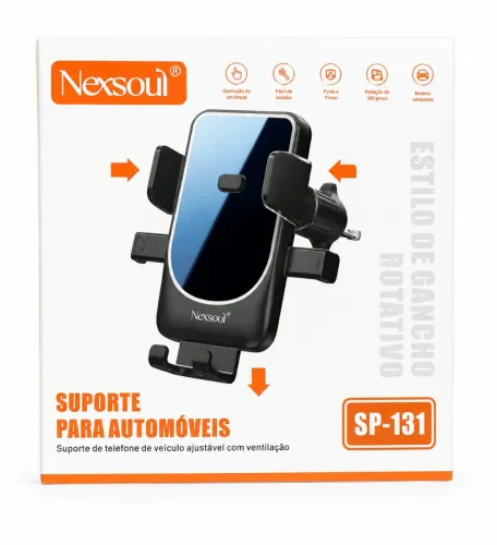 Suporte Veicular Nexsoul SP-131 para Celular | Rotação 360°