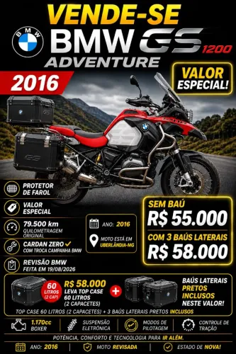 Oportunidade GS adventure 1200 2016