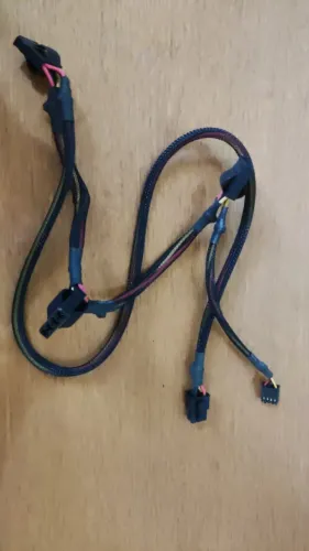 `Cabo Fonte Modular 6 Pinos P/ 3x Molex IDE + 1x Floppy (Padrão Corsair / Sleeved)`