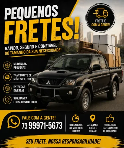 Pequenos Fretes e Mudanças - Atendimento Rápido!
