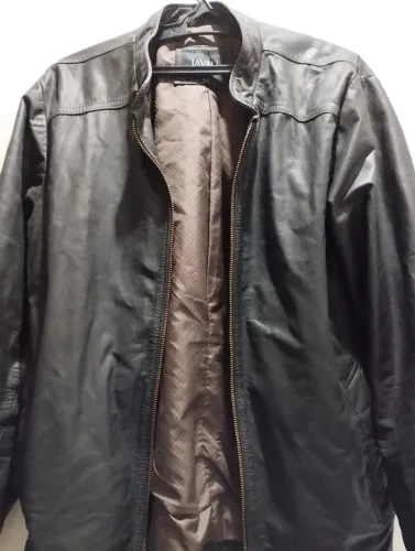 Jaqueta de couro masculino javali