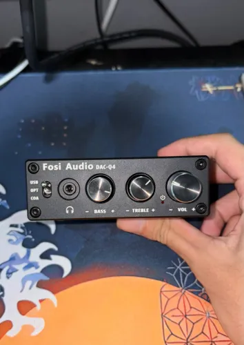 Fosi Audio Q4 Mini DAC estéreo USB para jogos e amplificador de fones de ouvido