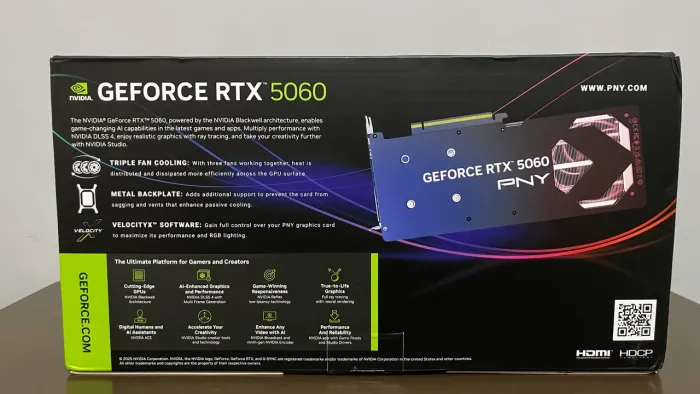 RTX 5060 Triple Fan PNY - NOVO