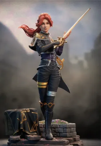 Boneco Figure Maelle - Expedition 33 - Impressão 3D - Anime - Estatueta Colecionável
