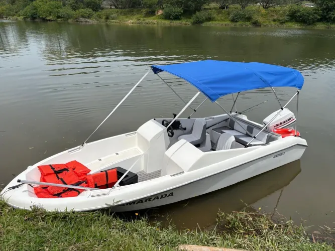 Lancha 16 pés Motor Johnson 50 HP 2001