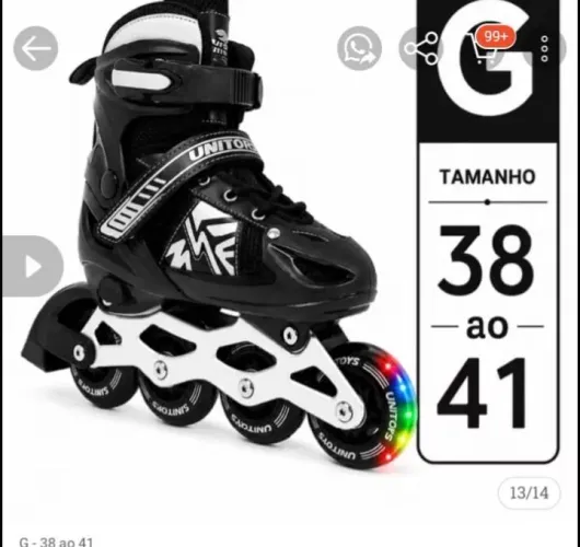 Patins tam 38/41