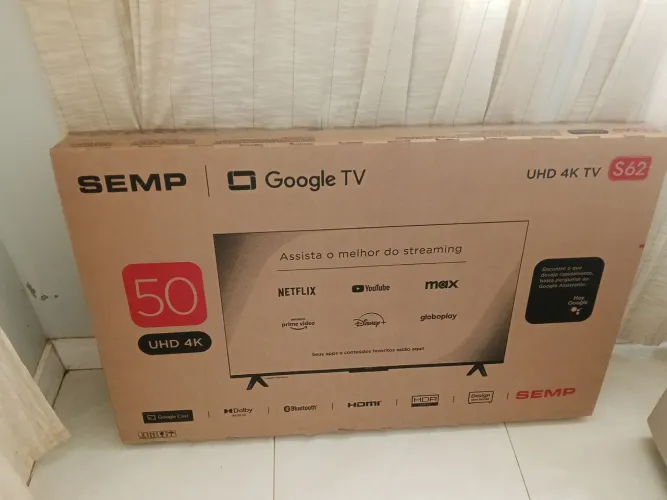 Tv Semp 50 polegadas na caixa com nota fiscal