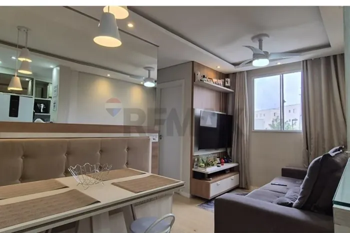 Apartamento mobiliado a venda 2 quartos em Paulínia, ótimo preço no Condomínio For Life em