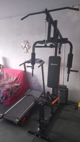 Estação de Musculação Gallant Power 45kg e Esteira Ergométrica Dream Fitness Dr 1600