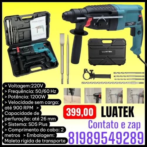 Martelete Rompedor 1200w 3,0j 60hz Sds Plus Brushless