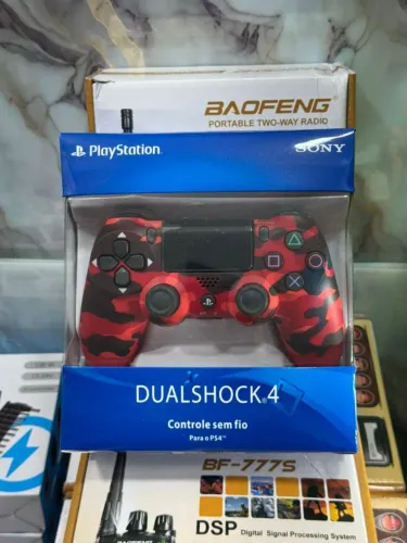 Controle para PS4 sem fio Vermelho camuflado