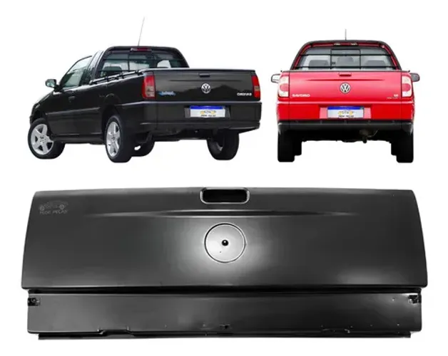 Tampa Traseira Vw Saveiro G4 Surf City 2005 06 07 08 2009 Preto
