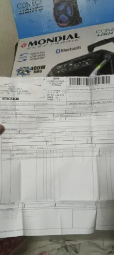 Vendo caixa som mondial nova