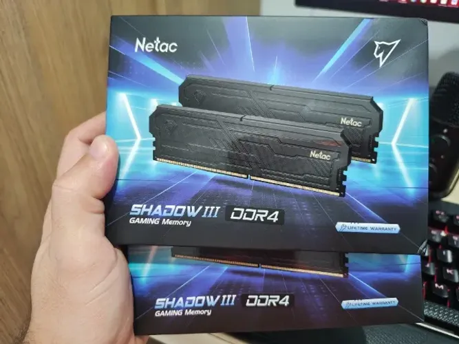 Memória Ddr4 kit 16gb (2x8gb) 3200mhz preta (nova e lacrada)
