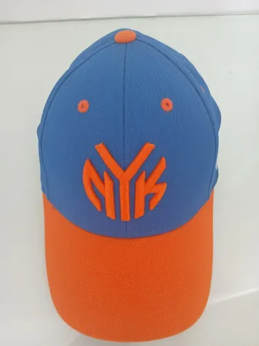 Boné Adidas NBA New York Knicks Azul e Laranja FitMax70 (Tam L/XL) - Original