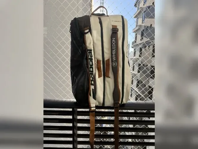 Raqueteira Babolat Pure Wimbledon RH X6 térmica, para 6 raquetes, original