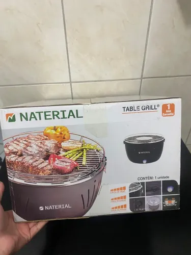 Churrasqueira elétrica retrátil 