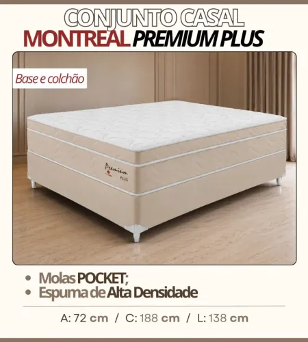 CONJUNTO PREMIUM PLUS CASAL - 1.38 x 1.88