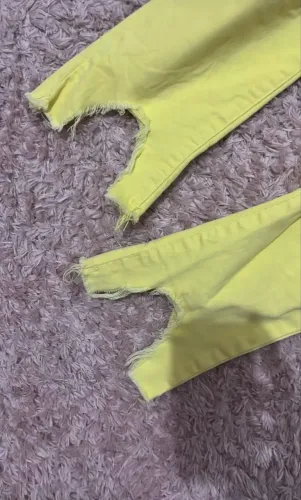 Calça Mamô amarela lycra