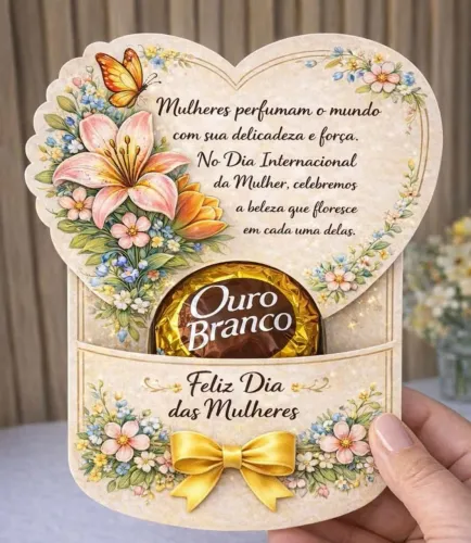 Lembrancinhas dia das mulheres brinde