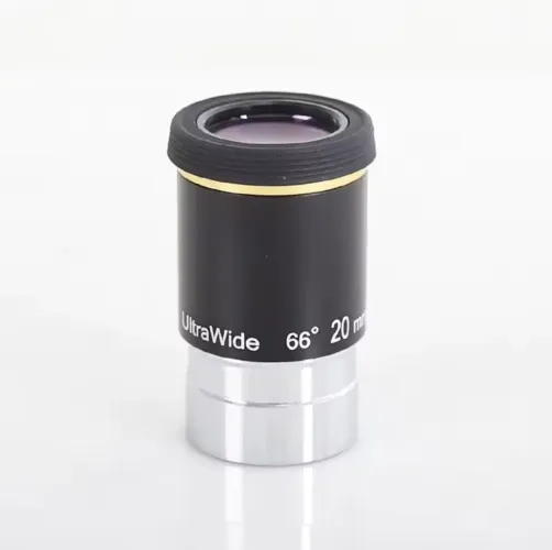 Ocular Angeleyes Telescópio de 1,25", 20mm e 66° de Campo de Visão FMC