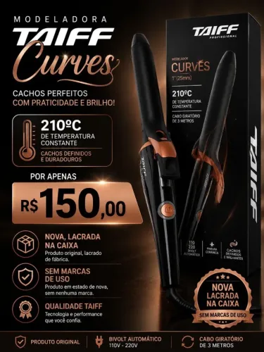 Modelador de Cabelo Taiff Curves