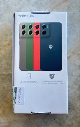 Smartphone Motorola Moto g06 256GB 4GB Ram Verde 6,9" Câm. 50MP + Selfie 8MP