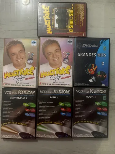 Lote dvds vcds karaoke