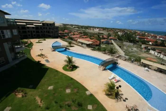 Apartamento na praia, Condominio fechado. 3 quartos. Terreo. Porteiro 24h. Extremoz-RN