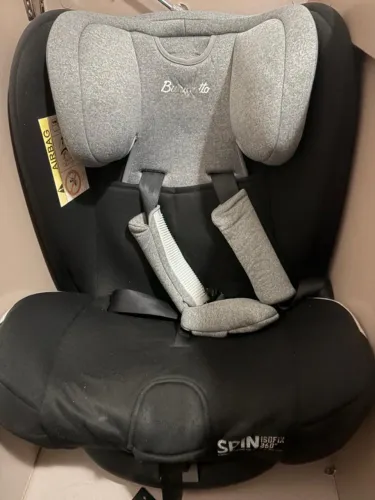 Cadeirinha Infantil para carro Burigotto Spin Isofix 360 - Cinza