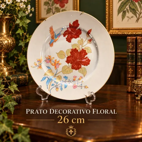 Prato decorativo floral de Macau