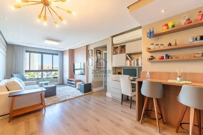 Apartamento com 72 metros 2 quartos 1 vaga no bairro Passo da Areia - Porto Alegre - RS