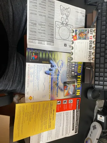 Manual e folhetos originais playstation 1