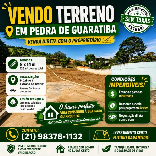 Vendo terreno em Pedra de Guaratiba
