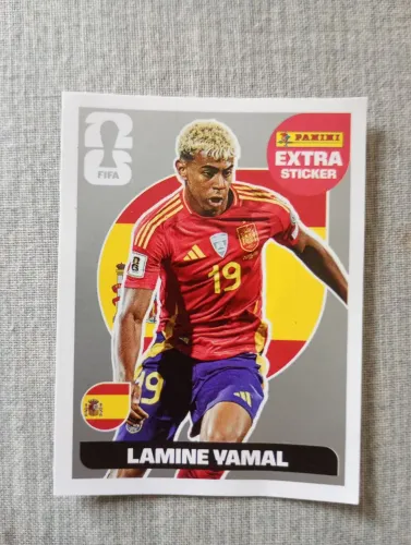 Figurinha extra sticker Lamine Yamal Prata