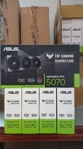 RTX 5070, ASUS TUF GAMING, 12GB - SOMOS LOJA