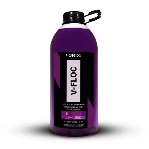 Shampoo Neutro Super Concentrado 3L Rende Até 600L - V-Floc - Vonixx