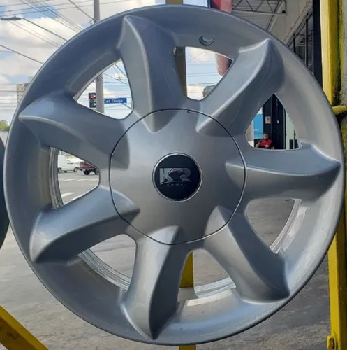 Jg roda esportivo Santorini Kr aro 14 4x100 e 4x108 Ford Ka VW Gol Fiat Argo GM Onix