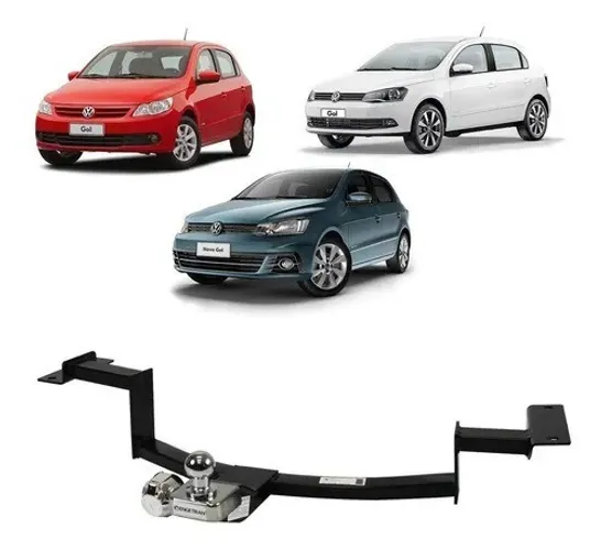 Engate Reboque Fixo Volkswagen Gol G5 G6 G7 G8 2009 Em Diante